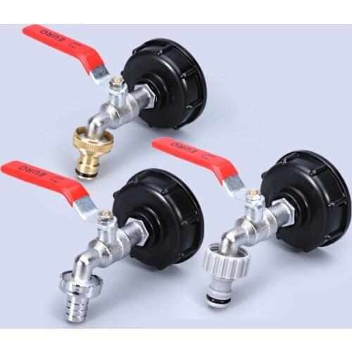 Durable IBC Tank Tap Adapter S60*6 to 1/2'' 3/4'' Coarse Thread Connector Replacement Valve Fitting