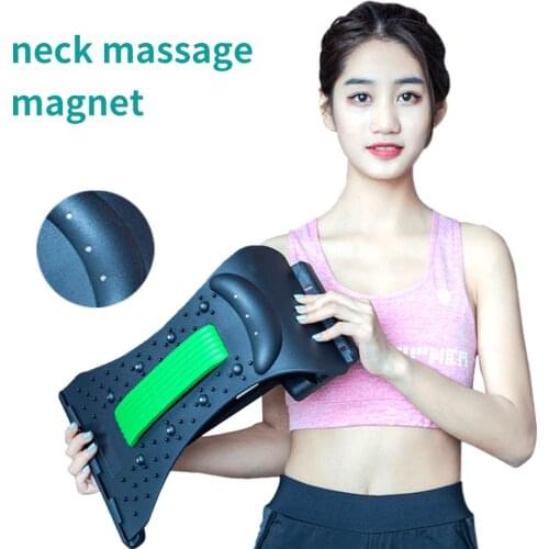 Neck Stretcher for Pain Reliefs Lower and Upper Neck Pillow Adjustable 3 Height for Neck & Shoulder Massage