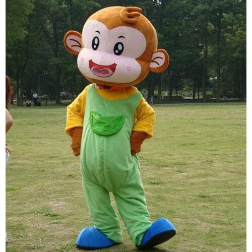 Advertising Monkey Mascot Costumes Cosplay Rompers Halloween Party Fancy Dress