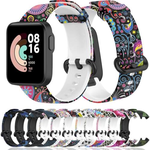 For Xiaomi Mi Watch Lite Watch band Silicone Colorful Printed Wrist Strap Correa Sport Waterproof For Redmi Smartwatch Band