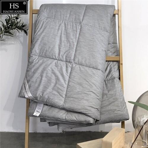 Quilt Duvet Comforter 100% Merino Wool Fill And 90% Wool Quiet Fabric（Cover）Grey Queen King Size Warm Winter Bedding Bedroom