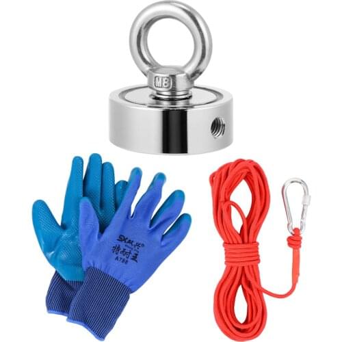 1 Set Double Side Magnet Fishing Kits Durable Fishing Magnet Salvage Supplies