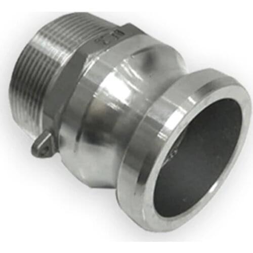 1pcs 1" BSP Male Thread 304 Stainless Steel Type F Plug Camlock Fitting Cam and Groove Coupling