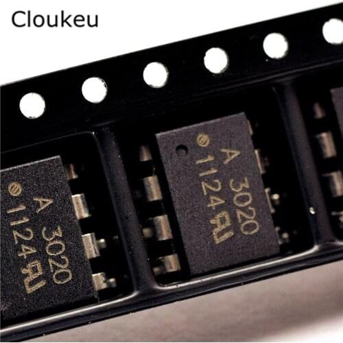 10Pcs A3020 HCPL-3020 SOP8