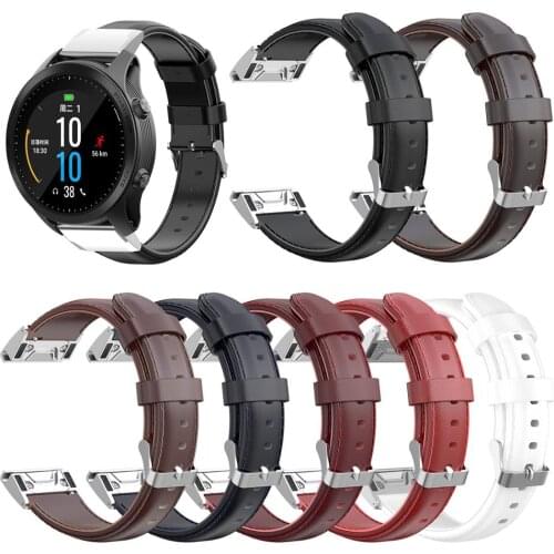 20 22 26MM Oil Wax Leather Smart Watch Wristband For Garmin Fenix 5 5S 5X 6 6S 6X Smart Watch Replacement Band Strap