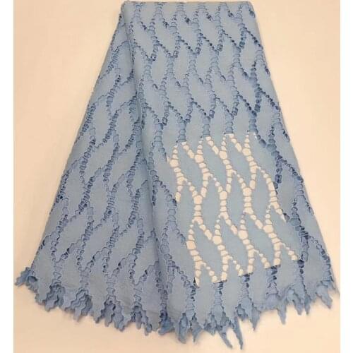 2020 African milk silk guipure cord Swiss lace,high quality water soluble lace Fabric for dresses 5yards/lot RL1225