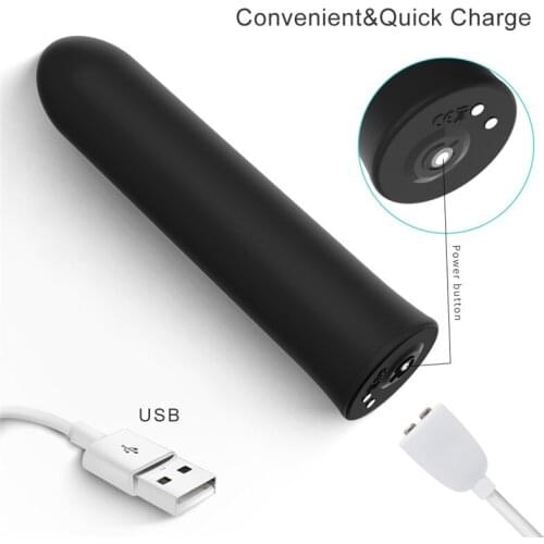7 Speed Bullet Plug Vibrator Dildo USB charging Mini Vibration G Spot Stimulator Vagina Clitoris Masturbator Sex Toys For Women