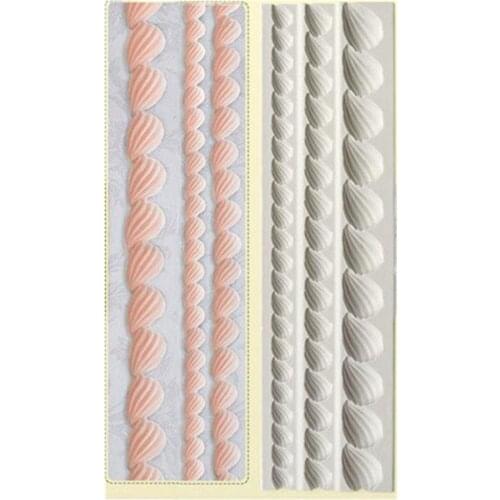 Aouke Fondant cake border decoration silicone mold DIY chocolate fudge tool baking utensils X144