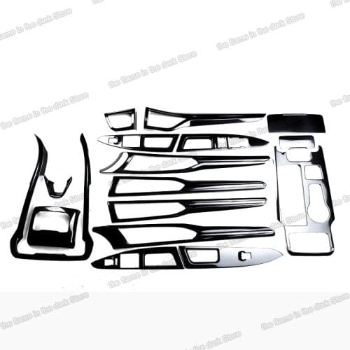 Lsrtw2017 Carbon Fiber Car Center Control Gear Panel Door Handle Window Lifter Trims for Ford Mondeo Fusion 2017 2018 2019 2020