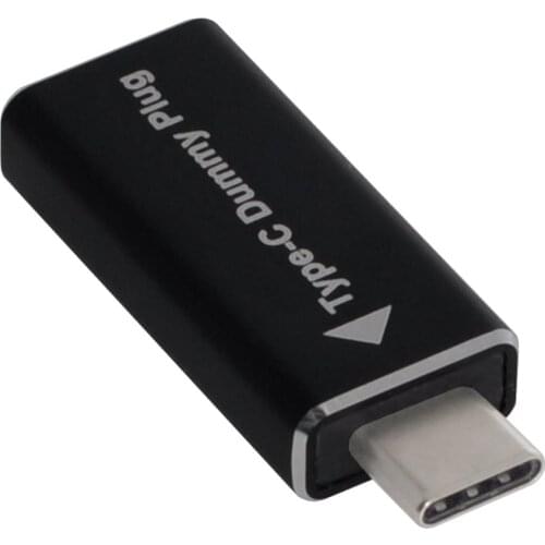 CY Virtual Display Adapter USB-C Type-C DDC EDID Dummy Plug Headless Ghost Display Emulator 1920x1080p@60Hz