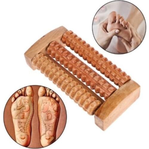 Wooden Foot Roller Wood Care Massage Reflexology Relax Relief Massager Spa Gift Foot Massage Shiatsu Acupressure Massager