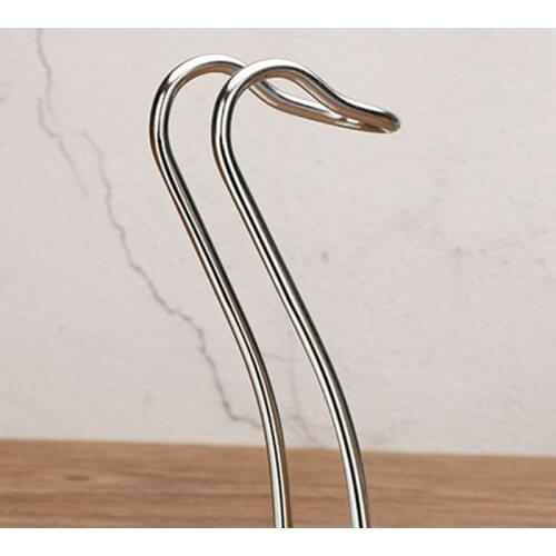 Elegant Swan Stainless Steel Spoon Rest Seat Holder Stand Storage Rack Cookware Organizer Kitchen Accessories Cooking Tools