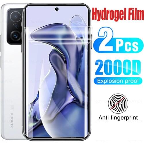 2PCS Hydrogel Film Phone Film For Xiaomi Mi 11T Scratch Resistant Film Full Cover Screen Protective Film Xiami 11T 11 T Not Glas
