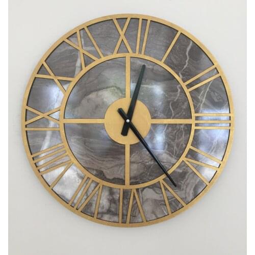 Goodtime Roman Numeral Decorative Wall Clock 48 cm MDF Wooden Home Needles Design Free Shipping