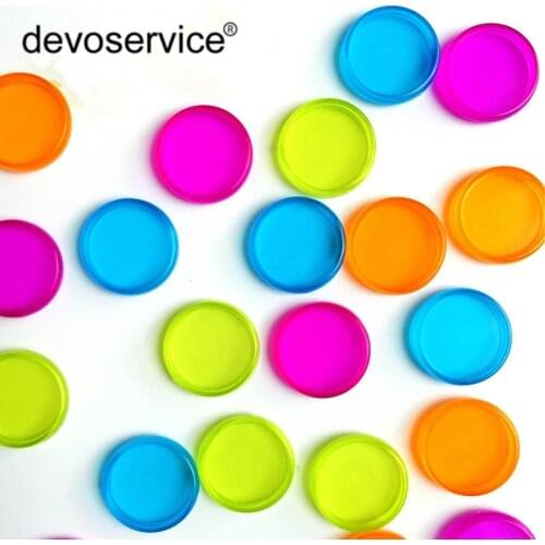 100PCS Plastic Loose Leaf Notebook Ring 18mm 20mm Inner Diameter Book Binding Rings Office School Supplies Colorful Round Ring