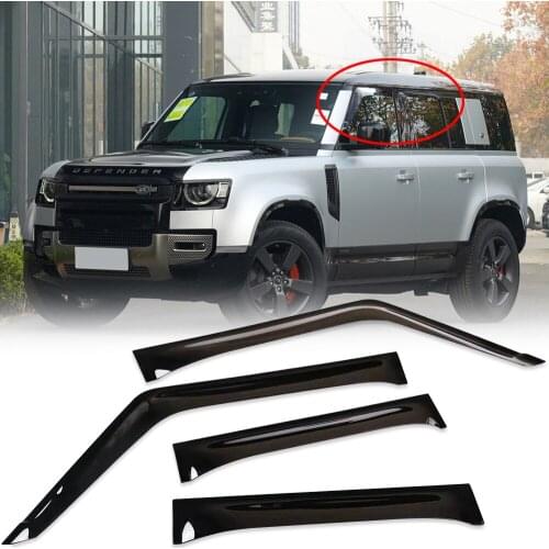 4Pcs Windows Vent Visors Rain Guard Sun Shield Deflectors For Land Rover Defender 110 130 2020 Car Accessories