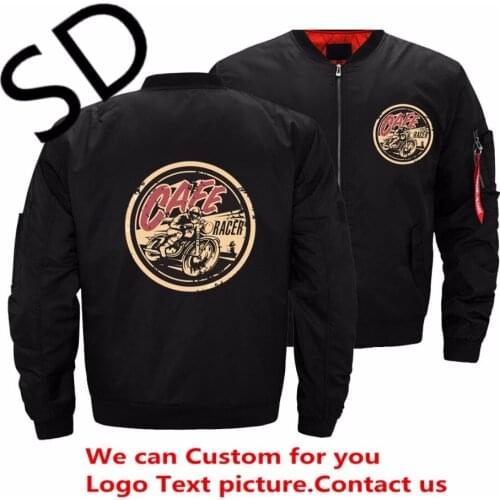 Dropshipping USA Size Motorcycle streetwear Jacket Mens CafeRacer mens bomber jackets and coats moletom Large Size 5XL Tops
