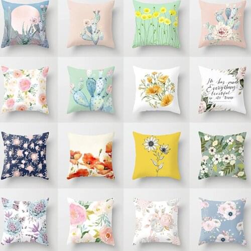 Hot Sale Euro Style Pillow Case Fleshiness For Sofa High Quality Throw Pillow Flower Car 1PC Home Decoration