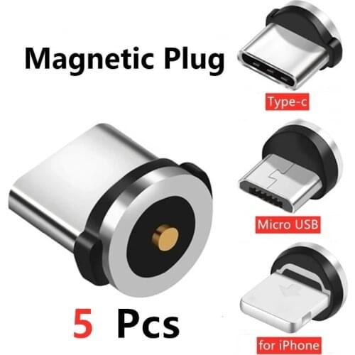 Lovebay 5Pc 360 Rotation Magnetic Type C Tips For Mobile Phone Replacement Parts Durable Type C Converter Charging Cable Adapter