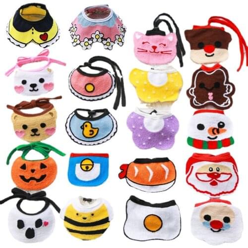 Bibs Pet Puppy Kitten Birthday Gift Decoration Cloth Cute Dog Cat Neckerchief Saliva Towel Pet Eck Scarf Saliva Towel