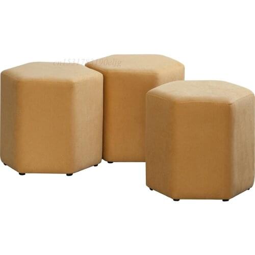 Small Stool Home Creative Nordic Living Room Light Luxury Fabric Sofa Stool Footstool Low Stool Adult Children Wear Shoes Stool