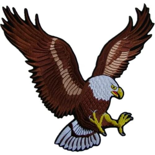 LARGE SIZE BALD EAGLE Hawk Falcon Bird Wings Jacket Costume Sew Iron on Patch