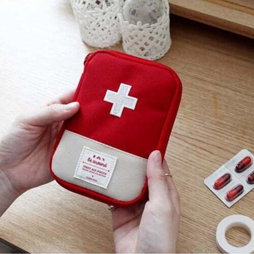Portable First Aid Medical Kit Mini Medicine Pill Camping Emergency Bag Organizer Outdoor Household Medicine Pill Storage Bag