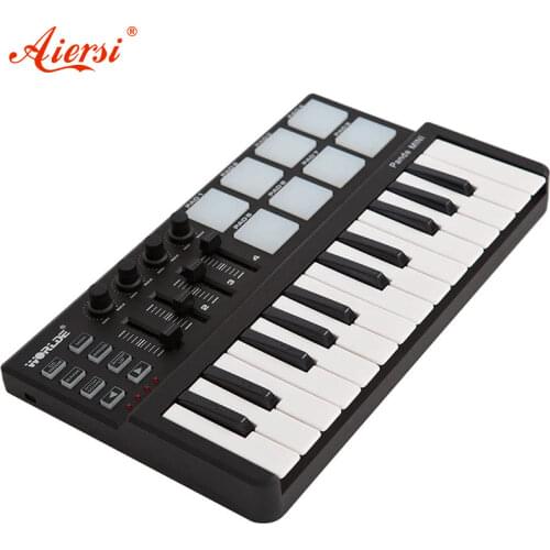 Worlde Panda Tuna MIDI Controller Portable 25-Key USB Keyboard & Drum Pad music arranger keyboard electronic sound controller
