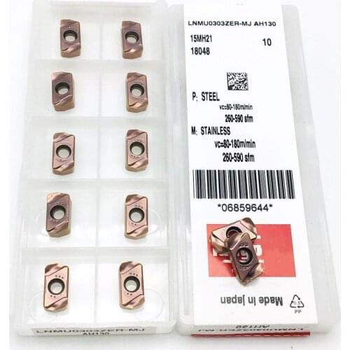 LNMU0303ZER MJ AH130 turning insert original high-quality carbide milling cutter CNC milling turning tool LNMU0303ZER MJ