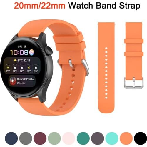 Strap for Garmin Vivoactive 4 wristband 20mm 22mm Silicone replacement band wrist strap for Garmin Forerunner 245 158 watch band