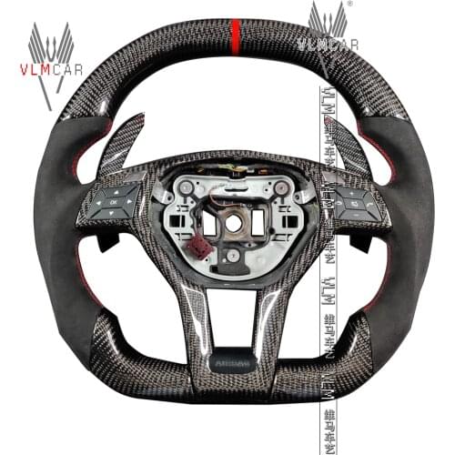 Private custom carbon fiber steering wheel for C-class W204 E-class W212