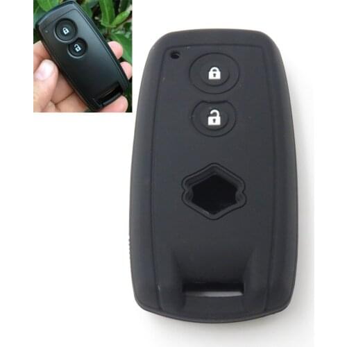 Silicone Rubber Key Fob Cover Case Fit For SUZUKI Swift Sport SX4 SCORSS Grand Vitara Protect Skin Shell Holder 2Buttons