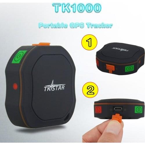 TK1000 Waterproof Car GSM GPRS GPS Tracker For Vehicle Real-time Tracking With History-trace Checking Geo-fence Movement Alert