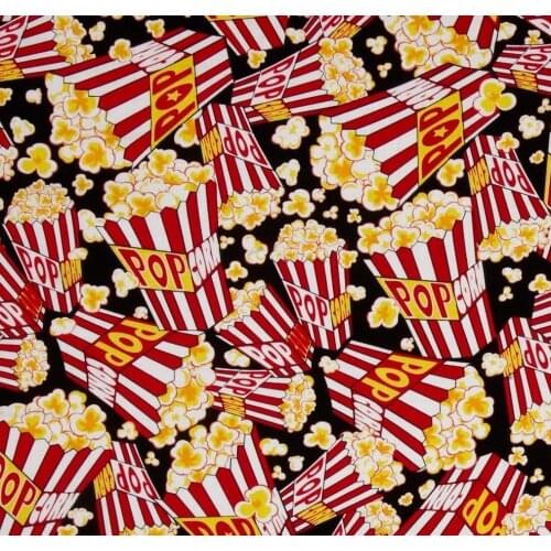 LEO&LIN Japan DIY Popcorn Printing Garment Now The Patchwork Cotton Fabric Tissus 50cm