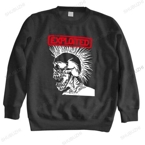 Brand fall winter hoodie spring shubuzhi THE EXPLOITED MAGGIE BLACK AND WHITE hoodies drop shipping men autumn sweatshirt