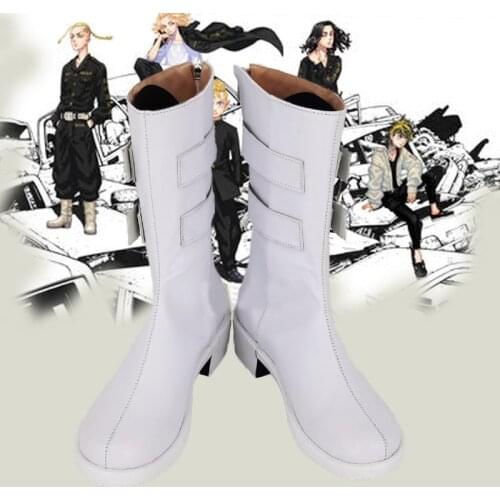 Tokyo Revengers Manjiro Sano Cosplay Shoes Boots Halloween Carnival Costume Accessory Props