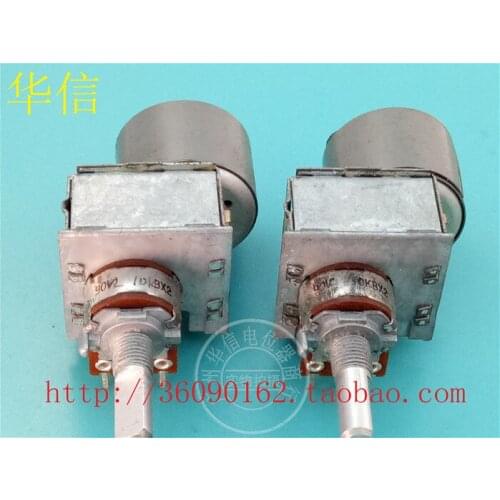 [VK] South Korea 16 double motor potentiometer B10K handle length 20MMF 6 feet switch