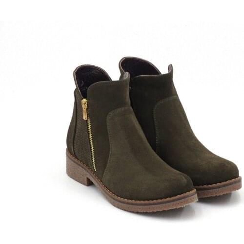 Womens Genuine Leather Boots Autumn Winter Fashion High Quality Ultra Comfort Made in Turkey