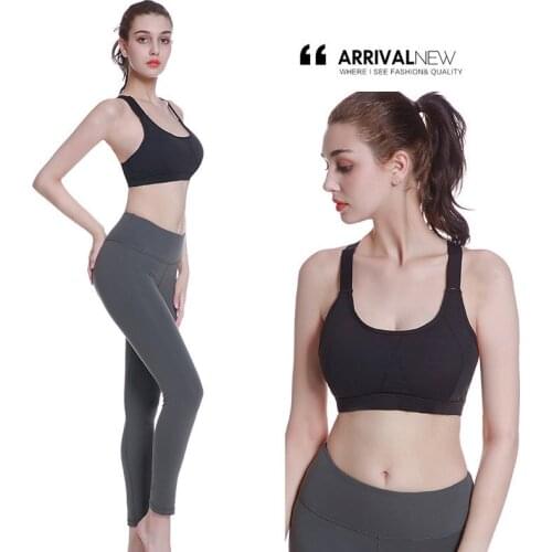 Women Sport Bra Yoga Bra Fitness Women Padded Underwear Running Gym Push Up Vest Wire Free Top Shakeproof Bralette Removable Pad