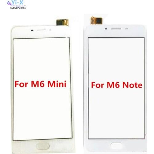 10pcs/lot Front Glass Touch Screen For Meizu M6 Mini / M6 Note Touch Glass Digitizer Panel Lens Sensor TouchScreen