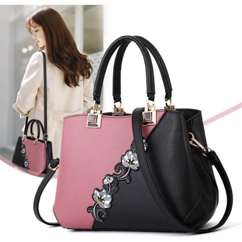 2019 Women pu leather Handbag Casual Female Messenger Bag Ladies Party Purse Large Capacity Business tote bag formal purse