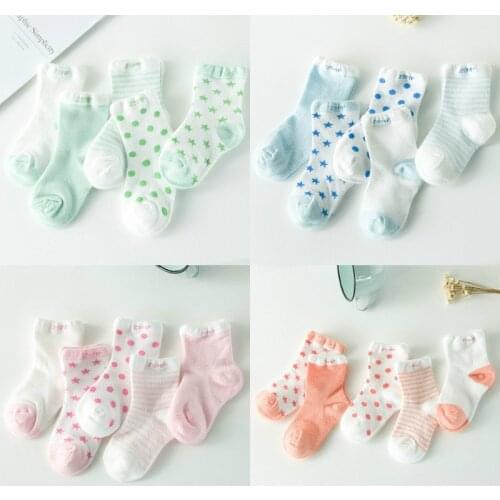 5 pairs cotton Cute Baby socks newborn floor socks kids girl and boy socks Comfortable Cartoon Socks Birthday Gift
