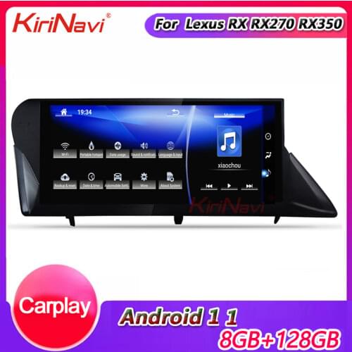 KiriNavi 10.25" Android 9.0 Car Radio For Lexus RX RX270 RX350 RX450h Auto GPS Navigation Car Dvd Multimedia Player 4G 2009-2014