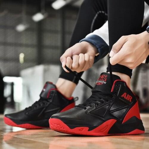 Brand PU Basketball Shoes Rubber Platform Anti-Slip Wear-Resistant Mens Sneakers Winter Sport Shoes Basket Homme Spring Autumn