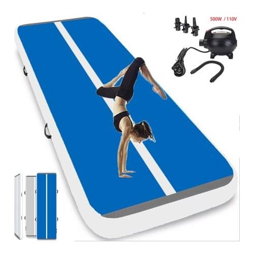 Free Shipping 4*2*0.2m,5*2*0.2m,6*2*0.2m Inflatable Gymnastic Mat Air Track Tumbling Mat with Pump