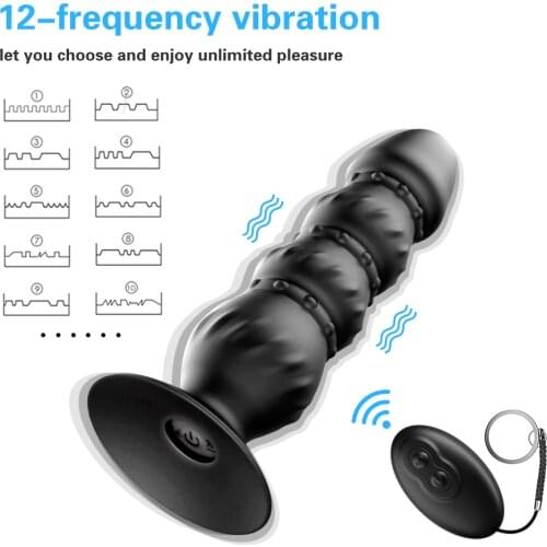 Big Anal Beads Vibrator Sex Toys For Men Dildo G-spot Stimulator Anal Plug Male Masturbator Prostate Massager Butt Plug Sucker