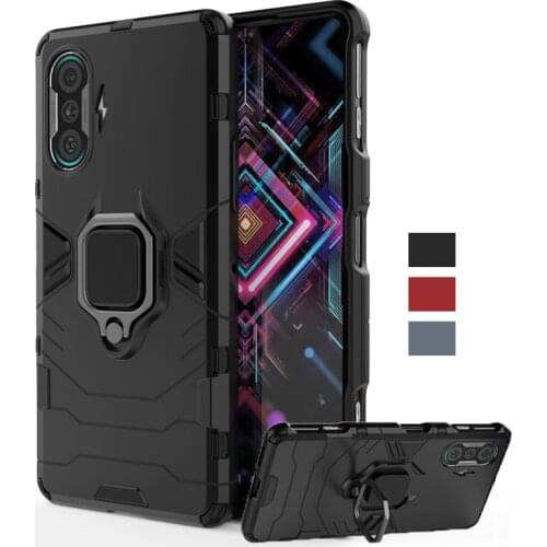 For Xiaomi Redmi K40 Gaming Case Magnetic Ring Stand Holder Shockproof Bumper Armor Phone Cover Redmi K40 Gaming Edition Case