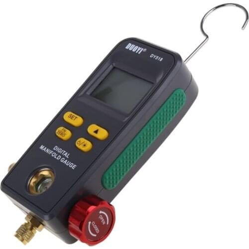 Refrigeration Digital Manifold HVAC System Gauge High-precision Vacuum Pressure Temperature Leakage Tester Dignostic