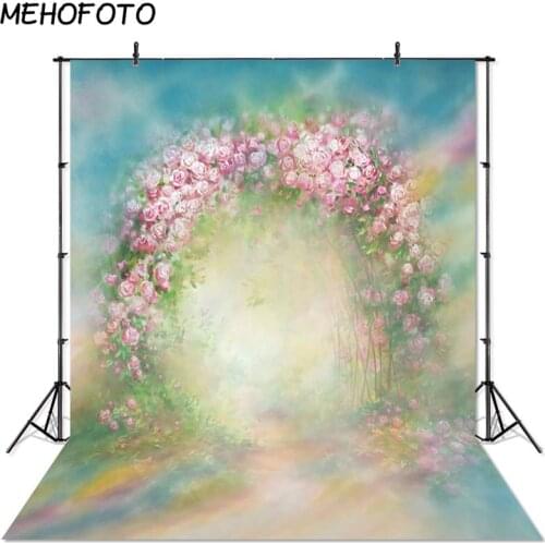 MEHOFOTO Floral Photography Backdrops Newborn Portrait Photo Background for Pictures Baby Flower Photo Booth Studio Props