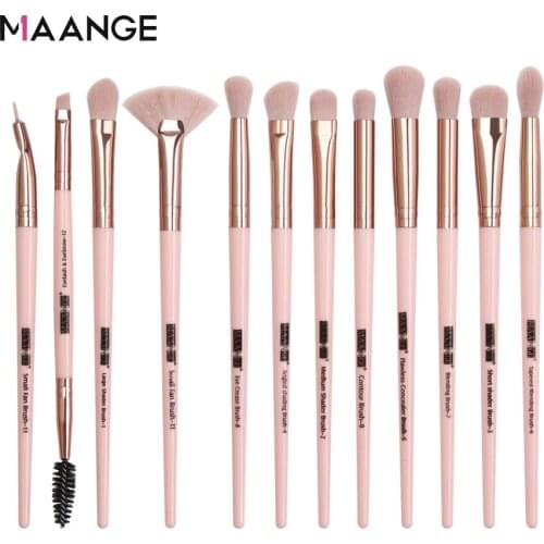 MAANGE Pro 3/5/12 pcs/lot Makeup Brushes Set Eye Shadow Blending Eyeliner Eyelash Eyebrow Brushes For Makeup New